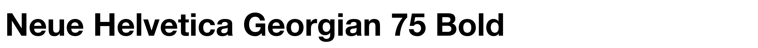 Neue Helvetica Georgian 75 Bold